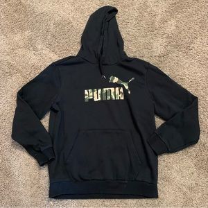 Puma Hoodie Sweatshirt Camouflage Medium
